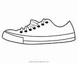 Side View Of Sneaker Coloring Page For Kids  Free Shoes Printable sketch template