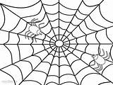 Spider Web Coloring Page sketch template