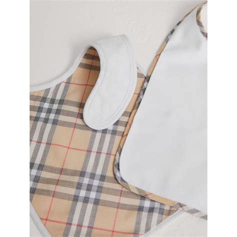 Cotton Two-piece Baby Gift Set in White | Burberry United States