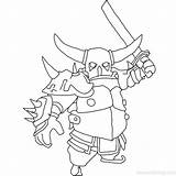 Clash Royale Pekka Coloring Pages  XColoringscom sketch template