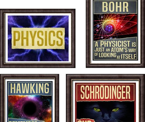 Physics Poster Science Art Classroom Decor / Science Quotes | Etsy