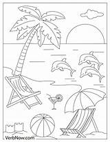 Free Beach Coloring Pages For Download Printable PDF sketch template