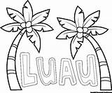 Luau Coloring Page sketch template