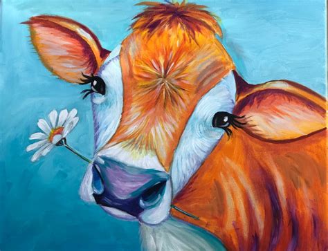 Cow paintings on canvas, Cow painting, Cow art