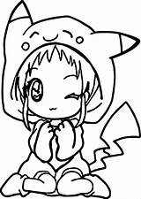Cute Anime Chibi Girl Coloring Pages  ColoringBay sketch template