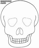 Halloween Skull Mask coloring Page  Download Print Or Color Online sketch template