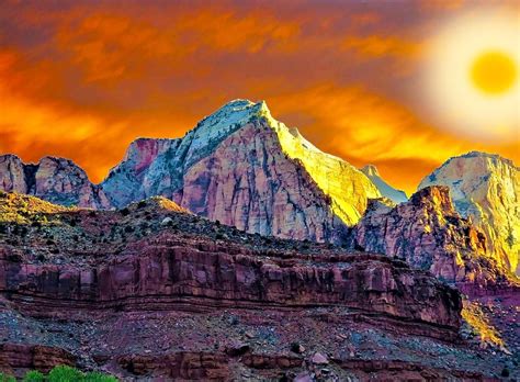 Utah Zion Sunrise - Free photo on Pixabay | National parks, Zion park ...