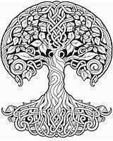 Celtic Tree Of Life Coloring Pages  Premium AI Generated Image sketch template