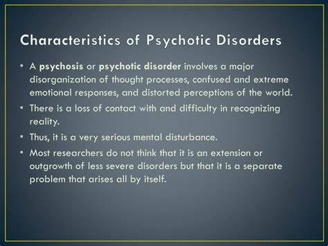 PPT - Psychotic disorders PowerPoint Presentation, free download - ID:2587254