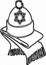 Winter Hat Template Coloring Pages sketch template