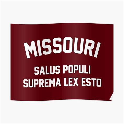 "The Missouri Motto (State Motto of Missouri)" Poster for Sale by ...