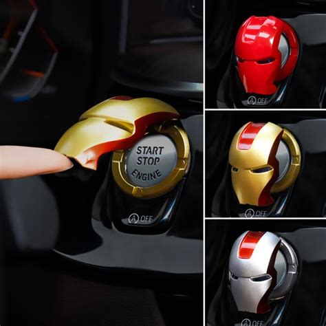 Marvel Iron Man Car Accessories Interior Engine Ignition Start Stop ...