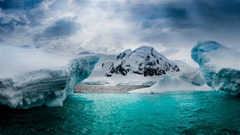 Download Mountain Ice Snow Antarctica Half Moon Island Nature Glacier HD Wallpaper