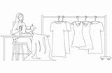 Tailor 6 sketch template
