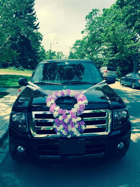 Limousine decorated for a wedding | Wedding limo, Limo, Wedding