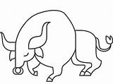 Ox Outline Coloring Page  Free Printable Pages For Kids sketch template
