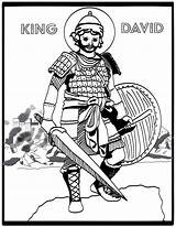 King David  Bible Coloring Page sketch template