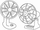 Fan Coloring Clipart Colouring Pages Chinese Electric Ceiling Template  sketch template
