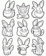 Eevee Free Pokemon Coloring Pages sketch template