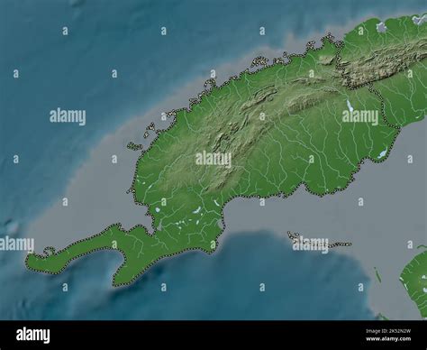 Pinar del Rio, province of Cuba. Elevation map colored in wiki style ...