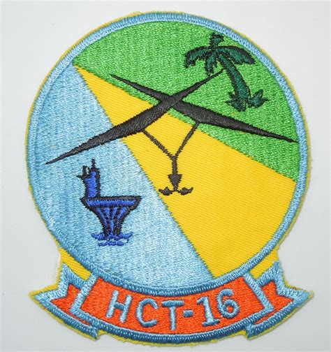Original 1970s - 80s US Navy Helicopter Combat Support Squadron HCT-16 Patch C15 | #4580069255