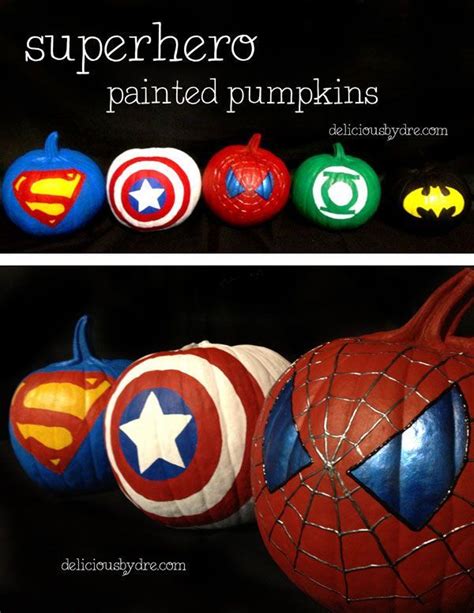 #superhero #painted #pumpkins | delicious by dre | Pumpkin decorating, Halloween pumpkins ...