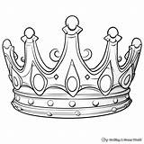 Crown Coloring Pages  Free & Printable sketch template