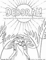 Deborah Coloring Page  Ministry To Children sketch template