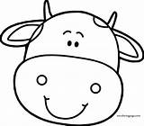 Cow Head Face Coloring Page  Wecoloringpagecom sketch template