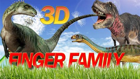 Finger Family Rhyme - DINOSAUR Version | Funny Finger Family Songs For Children In 3D - YouTube