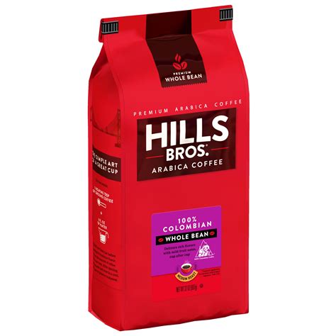 Buy Hills Bros. 100% Colombian Whole Bean Coffee, Medium Roast, 32 Oz ...