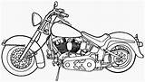 Coloring Pages Motorcycle Free And Printable sketch template