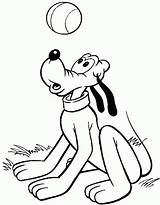 Pluto Disney Coloring Pages sketch template