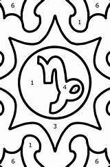 Coloriage  Signe Du Zodiaque Capricorne ♥ En Ligne Ou Imprimer sketch template