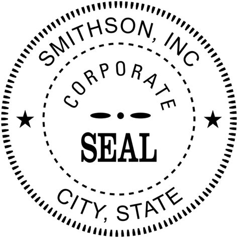 Corporate Seal Business Stamp - Corp Connect