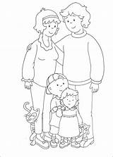 Caillou Family Coloring Page  Free Printable Pages For Kids sketch template