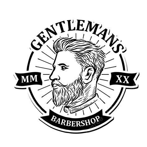 Slick Hair Clipart PNG Images, Man With Slicked Back Hair Cut For Barbershop Logo Vector, Shave ...