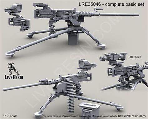 M2 Browning .50 Caliber Machine Gun on M3 tripod with MK93 Heavy Machine Gun Mounting System, M2 ...