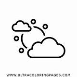 Partly Cloudy Coloring Page  Ultra Pages sketch template