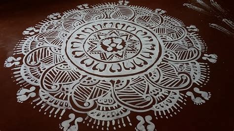 jhoti art- Beautiful Alpana designs- Easy Rangoli-Diwali Kolam - YouTube