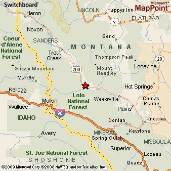 Where is Thompson Falls, Montana? see regional map & more