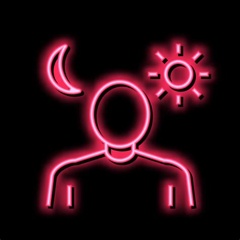 sleep problems neon glow icon illustration 20585287 Vector Art at Vecteezy