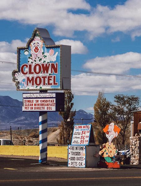 Clown Motel Tonopah Nevada Wall Art Print, Haunted Motel – Lost Kat Photography