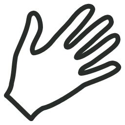 Hand outline Icon | Download Outline Design icons | IconsPedia