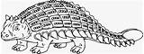 Realistic Coloring Page Ankylosaurus Pages sketch template