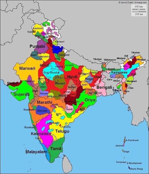 Ethnic and Language map of India : r/MapPorn