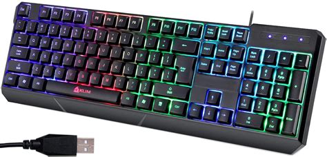 Buy KLIM Chroma Gaming Keyboard Wired USB Durable, Ergonomic, Waterproof, Silent Keyboard 2 ms ...