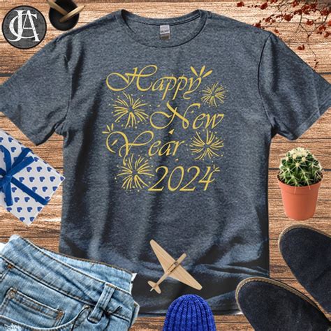 Happy New Year 2024 Shirt, New Year 2024 Gift T Shirt, Hello New Year ...