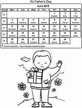 Calendar coloring June 2018 sketch template