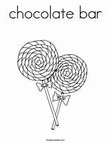 Candy Bar Coloring Page sketch template